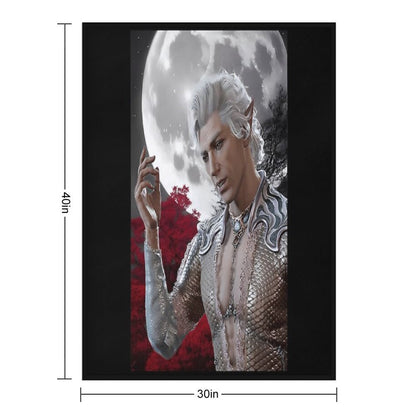 Astarion White Beautiful Throw Blanket