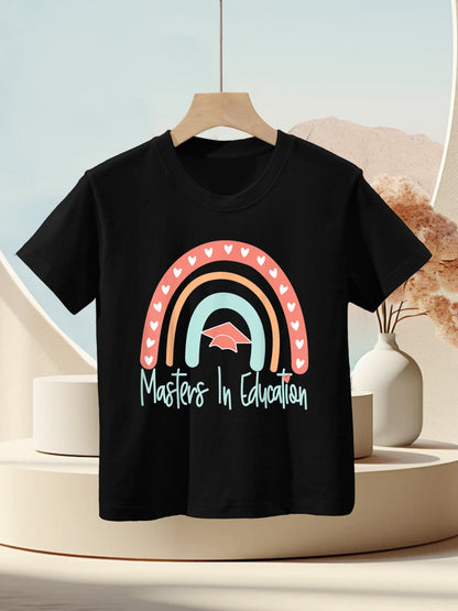 Masters Degree In Education Graduation MED Funny Kids T-Shirt