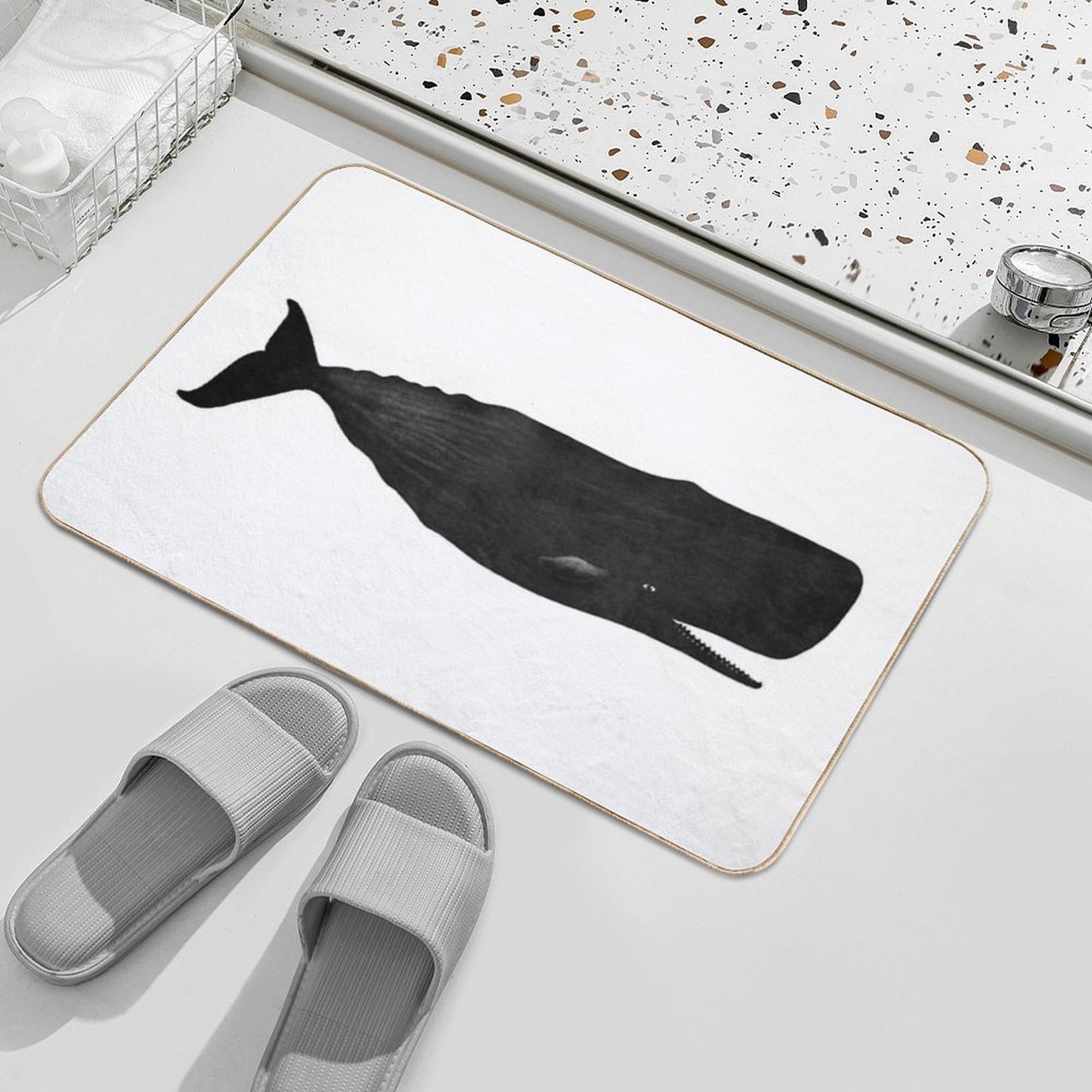 Sperm Whale  Absorbent Bath Mat