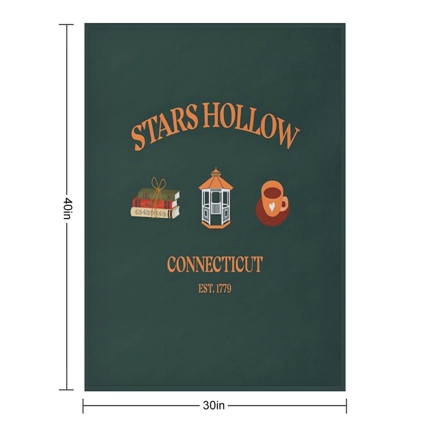 Stars Hollow Connecticut Throw Blanket