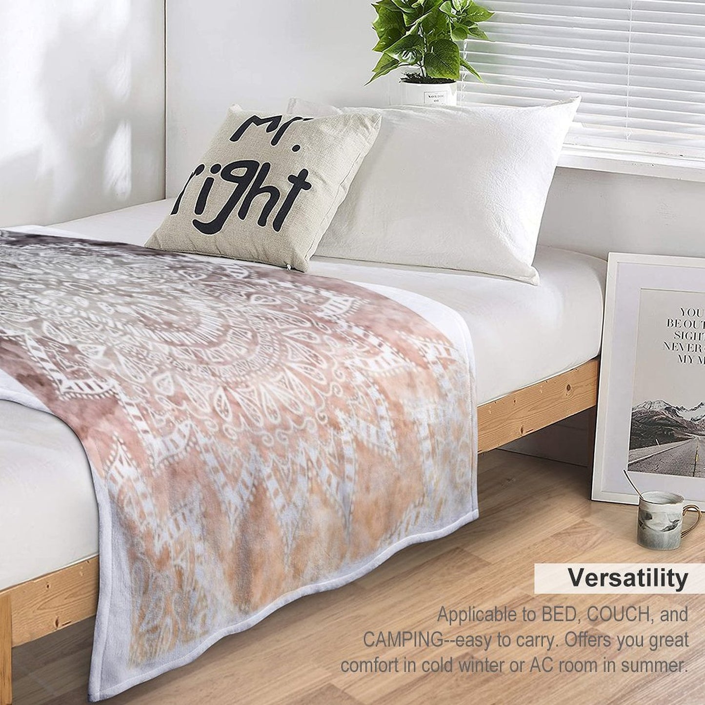 BOHEMIAN HYGGE MANDALA Throw Blanket