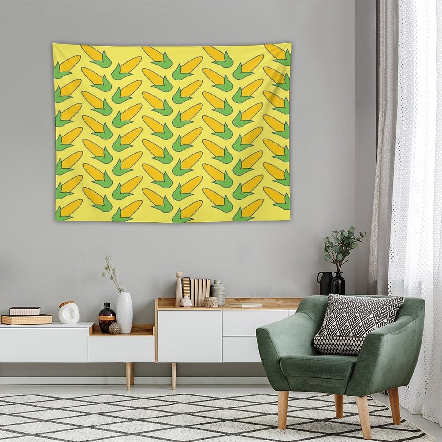 Corn Curtains Tapestry