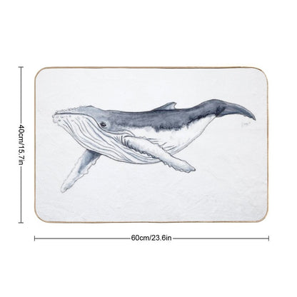 Humpback Whale Baby  Odorless Bath Mat