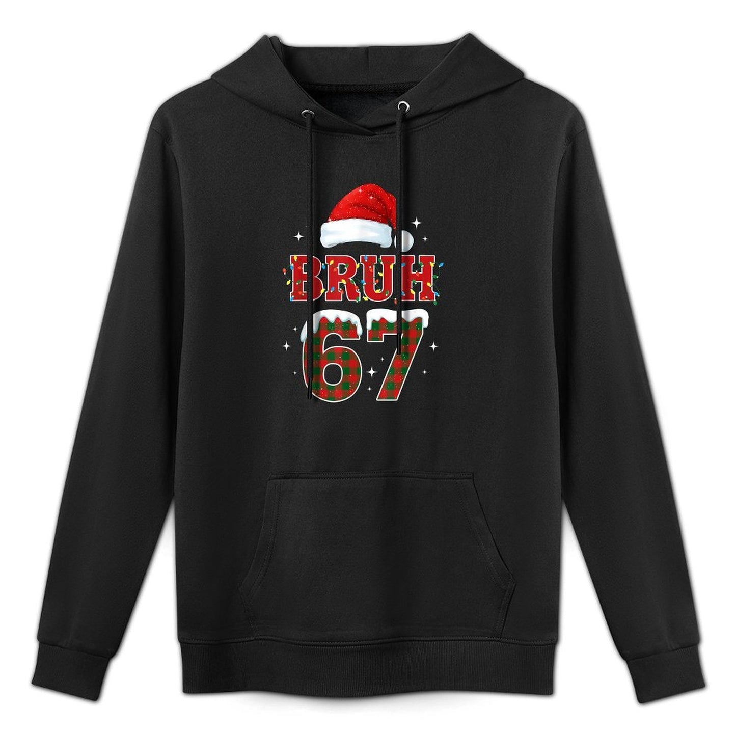 Funny Bruh 67 Meme Chrismtas Xmas Pajama Men Women Kids Pilling-Resistant Hoodie