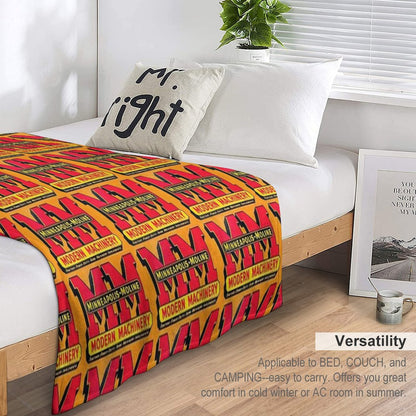Minneapolis Moline Modern Machinery Throw Blanket