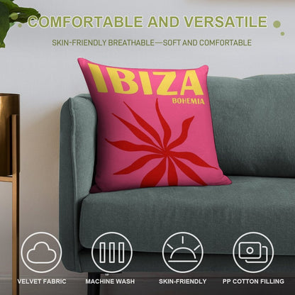 Ibiza Bohemia Print Soft Multiple Sizes Throw Pillow
