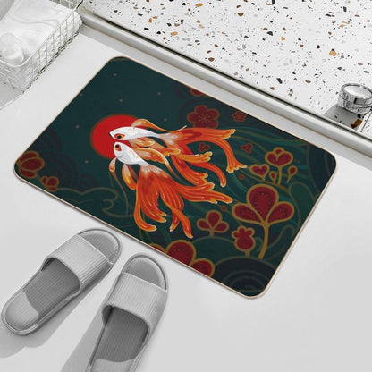 Two Comets Bath Mat