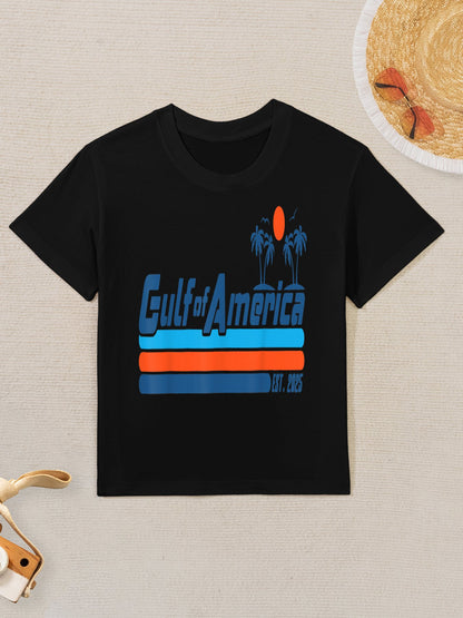 Gulf of USA America Est 2025 Retro Vintage Beach Mens Women Kids T-Shirt