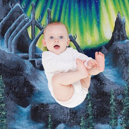 Barrow Lights Throw Blanket