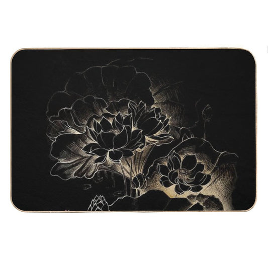 Gold Lotus Bath Mat