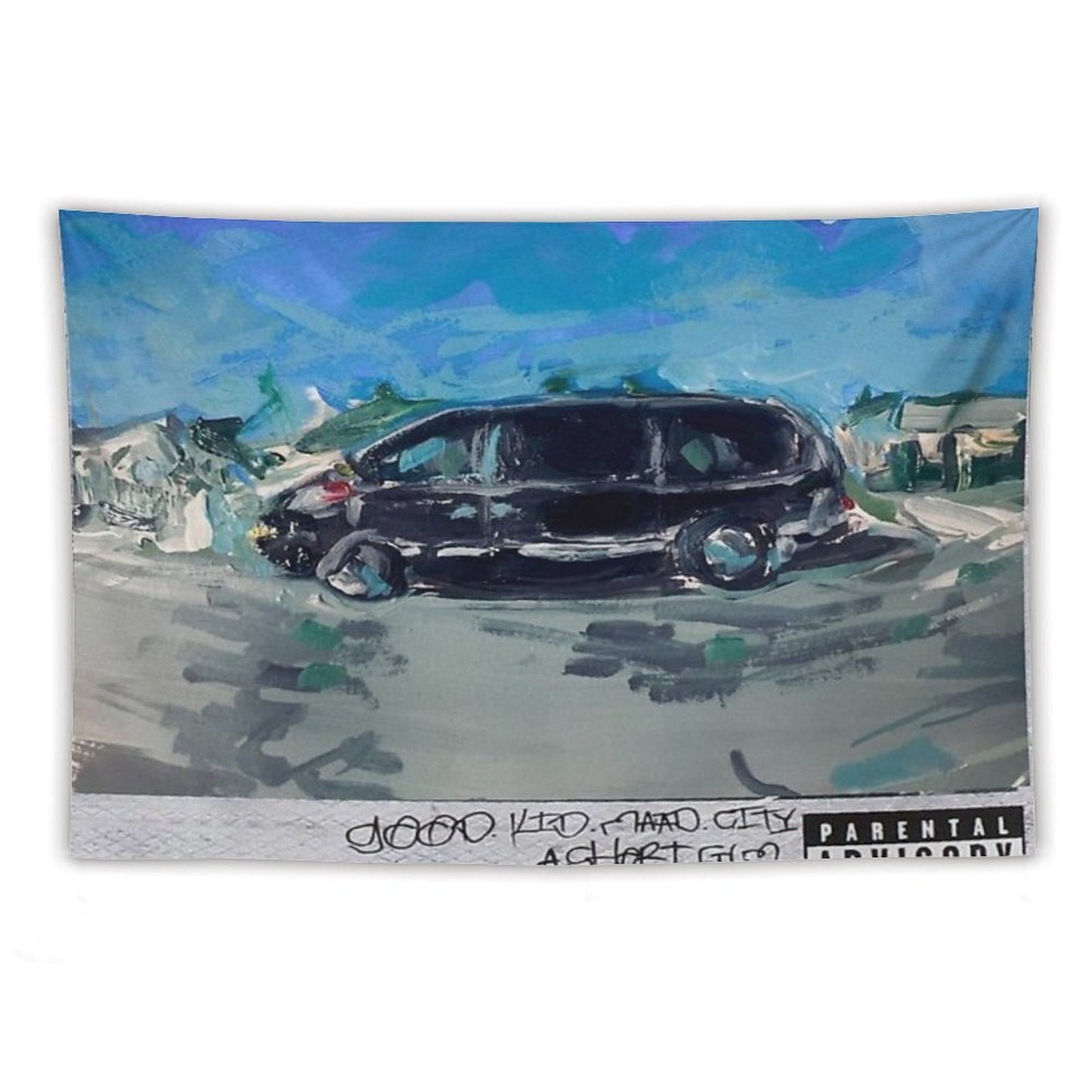Acrylic Painting - Kendrick Lamar Good Kid Mad City Tapestry