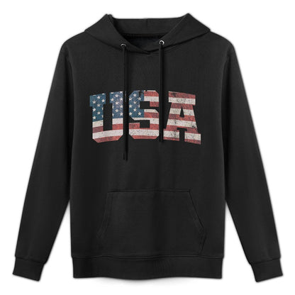 USA US Patriotic 4th of July America Easy Care Hoodie