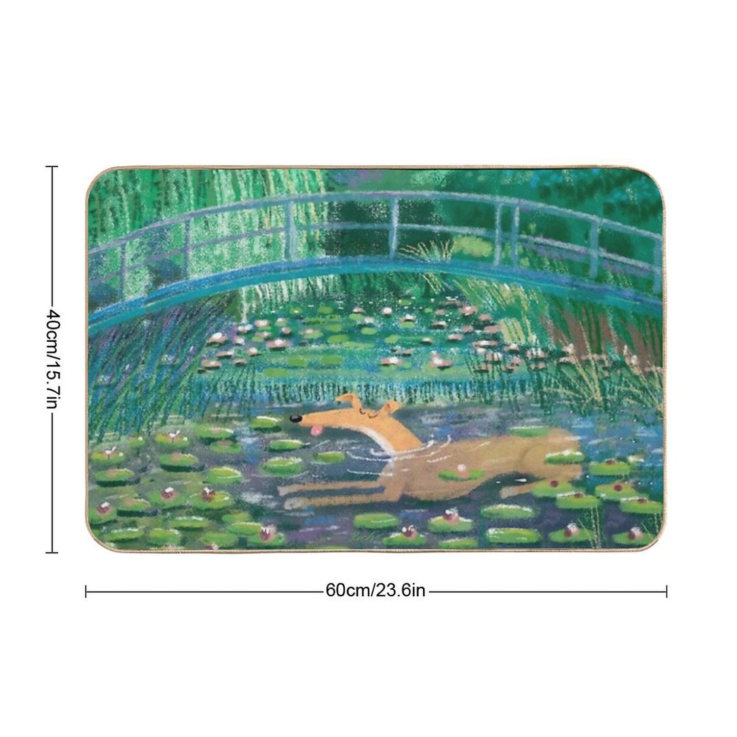 Greympressionism Bath Mat