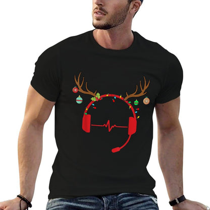 Funny 911 Dispatcher Headset Xmas Decoration Christmas  Versatile T-Shirt