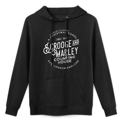 Christmas Carol, Scrooge  Marley, Holiday Design, Tradition Pilling-Resistant Hoodie