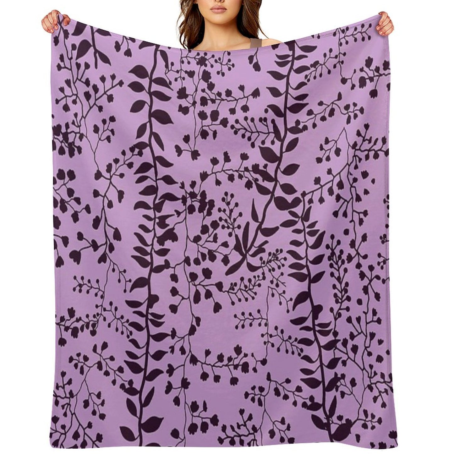 Bella Swan Lavender Freesia Throw Blanket