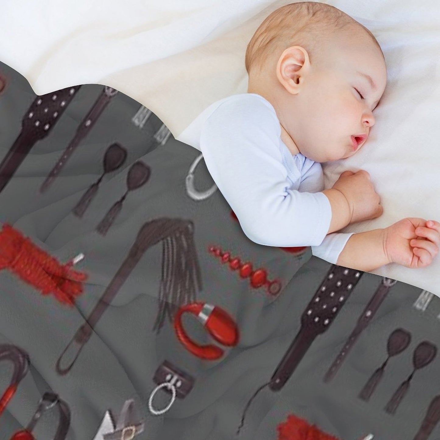 BDSM Erotic Fetish Toys Throw Blanket