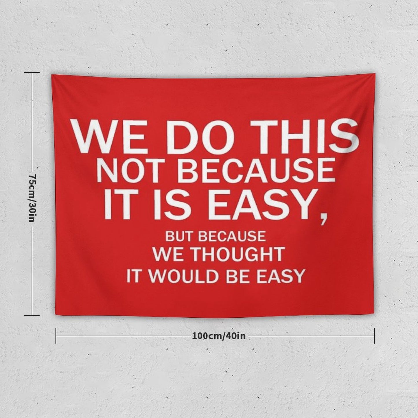 Not Because It's Easy... Tapestry