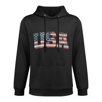 USA US Patriotic 4th of July America Easy Care Hoodie