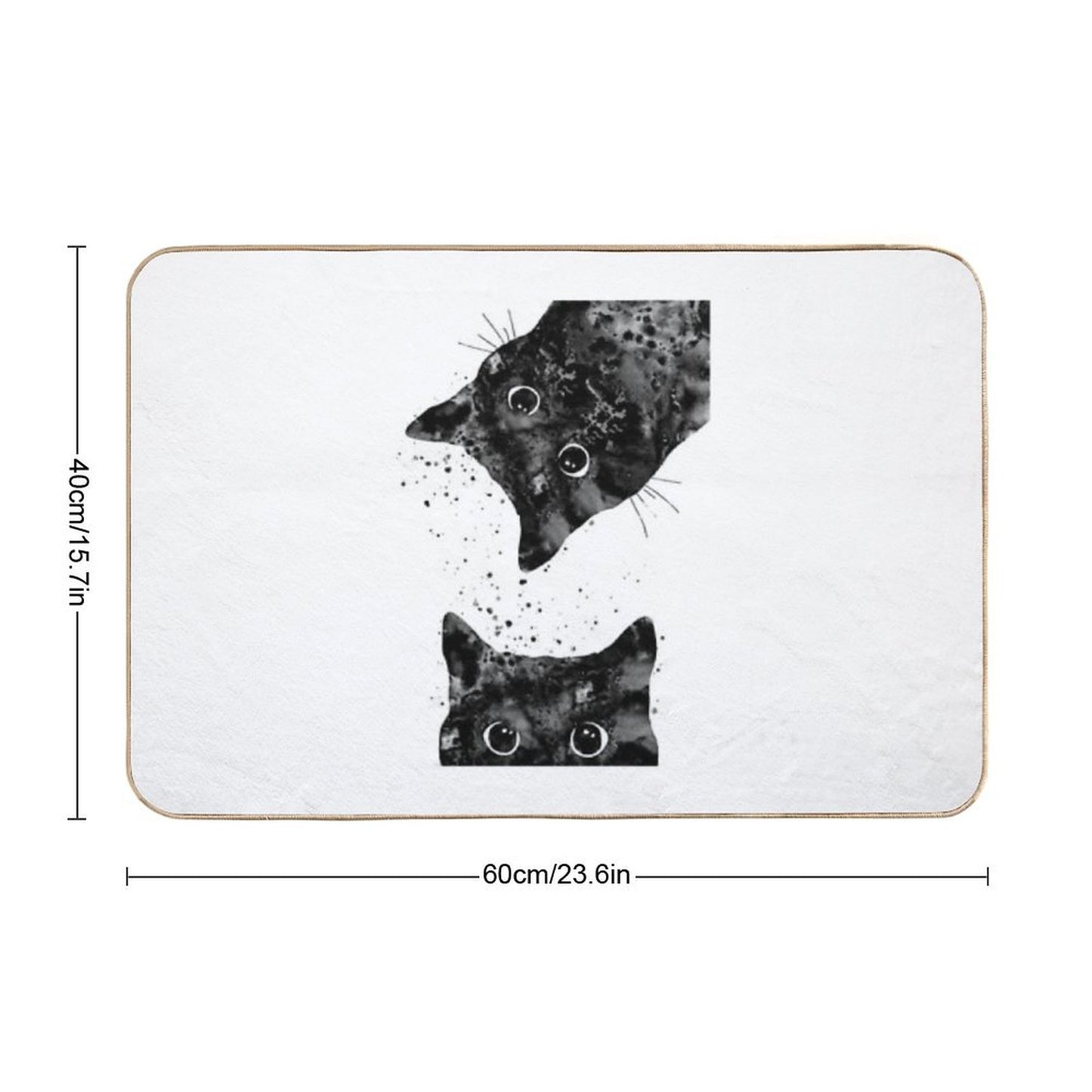 Peeking Cat Bath Mat