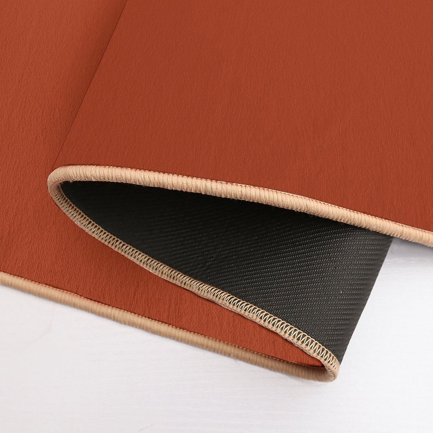 Best Seller - Colors of Autumn Burnt Orange Single Solid Color - Accent Shade  Hue Bath Mat