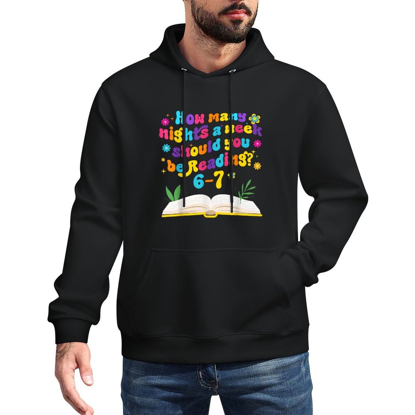 Funny Reading 67 Six Seven Meme English Teacher Book Lover Moisture-Wicking Hoodie