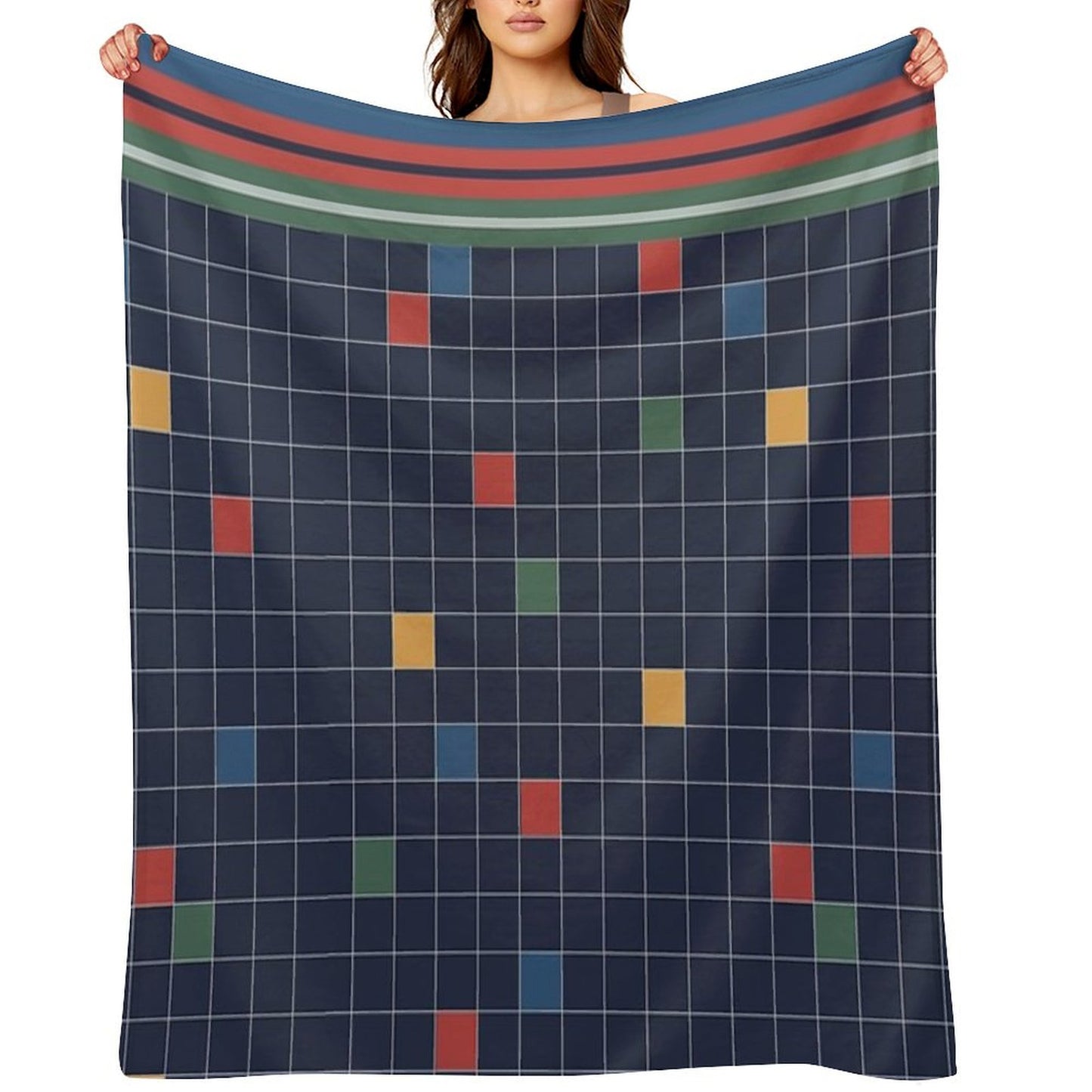 Classic 80s-Style Bedding Throw Blanket