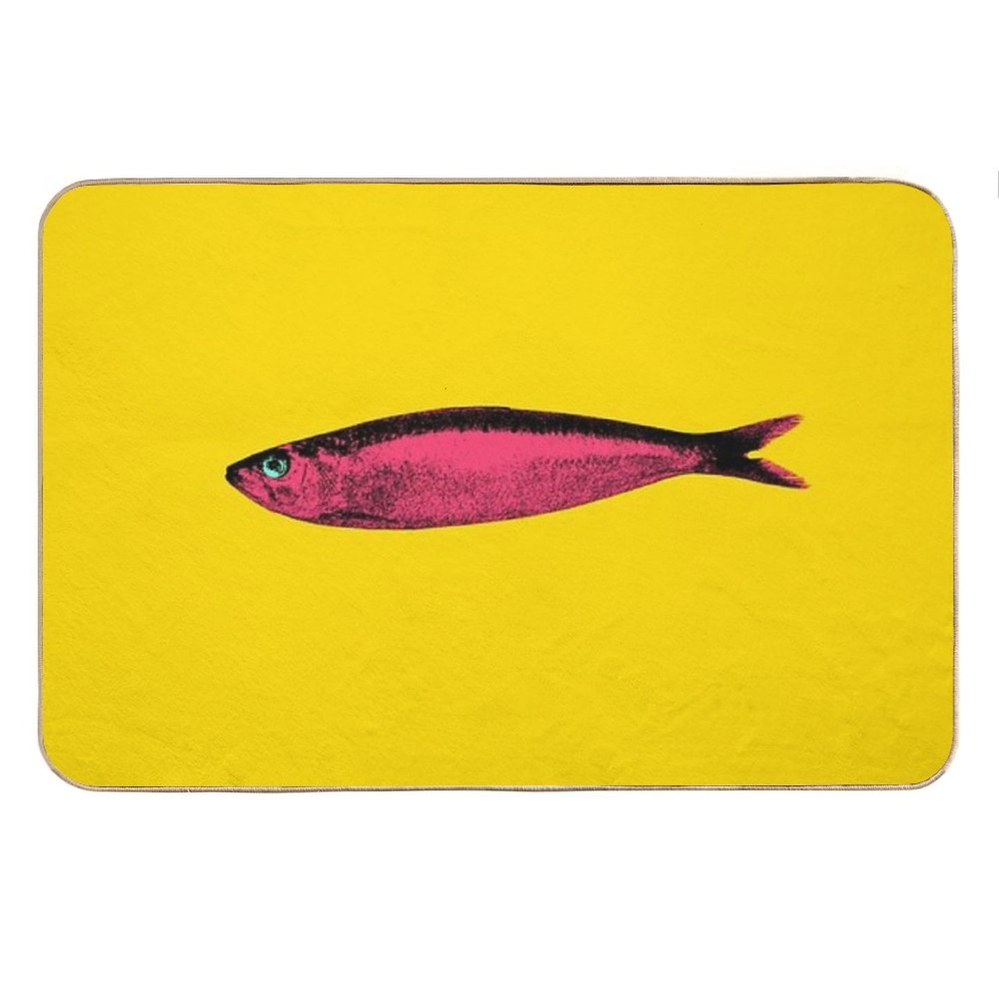 Pink Sardine Bath Mat
