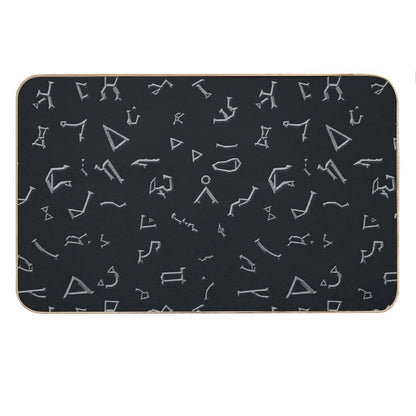 Glyphs Bath Mat