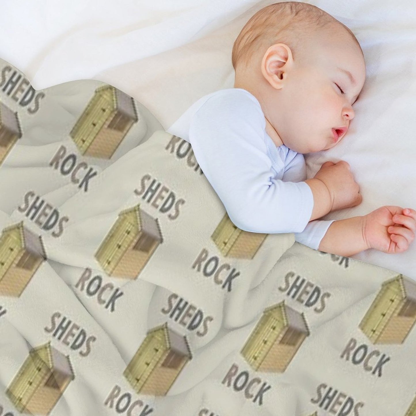 Sheds Rock Throw Blanket