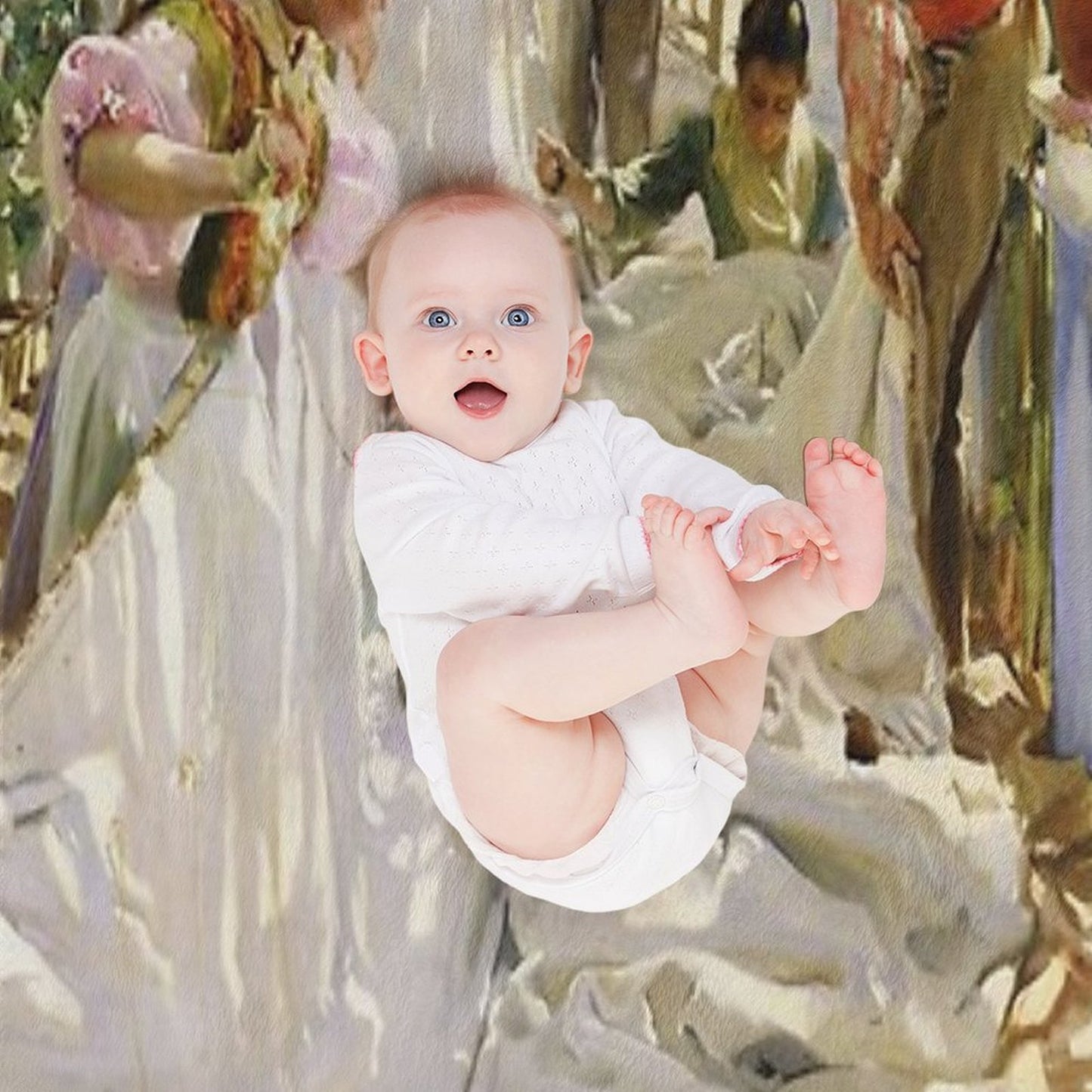 Joaquín Sorolla - Sewing The Sail Throw Blanket