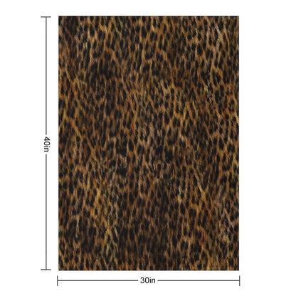 Cheetah Fur Texture Throw Blanket