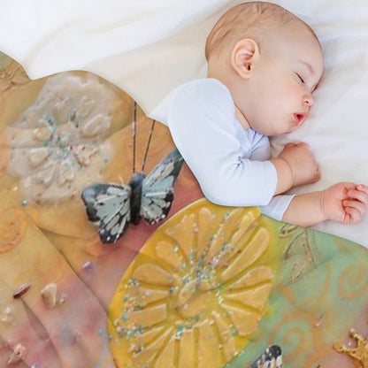 Magical Garden of Metamorphosis Throw Blanket