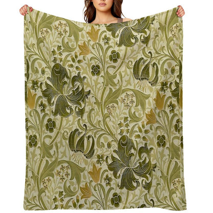 William Morris - Honeysucklea 'No,02. Throw Blanket