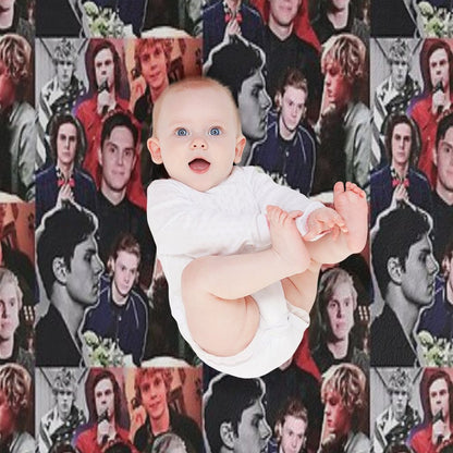 Evan Collage Throw Blanket