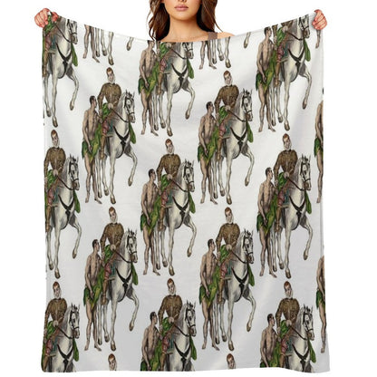 Saint Martin And The Beggar (16001614) by Greek 16th Century And El Greco Throw Blanket