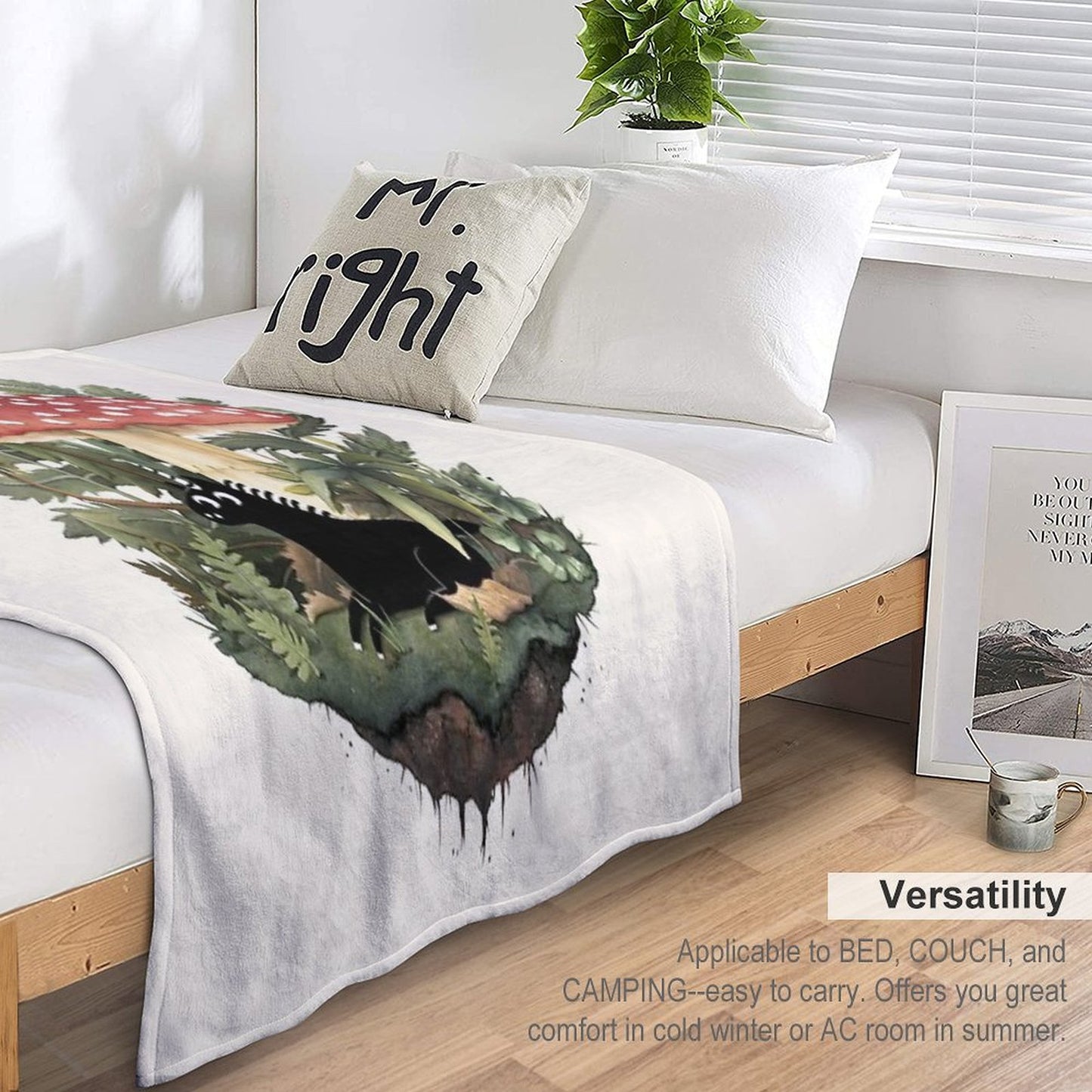 Tiny Unicorn Throw Blanket