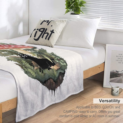 Tiny Unicorn Throw Blanket