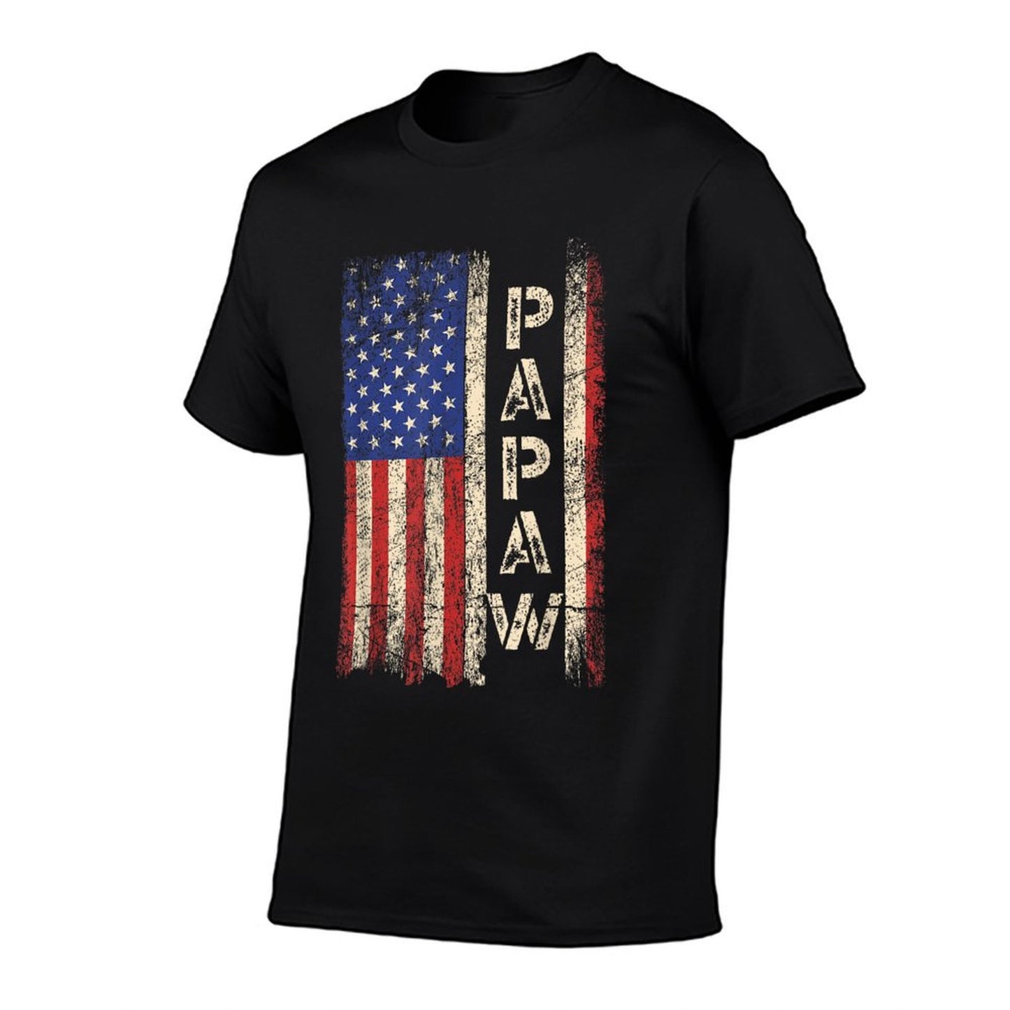 Papaw Grandpa US American Flag Shirt Grandfather Day T-Shirt