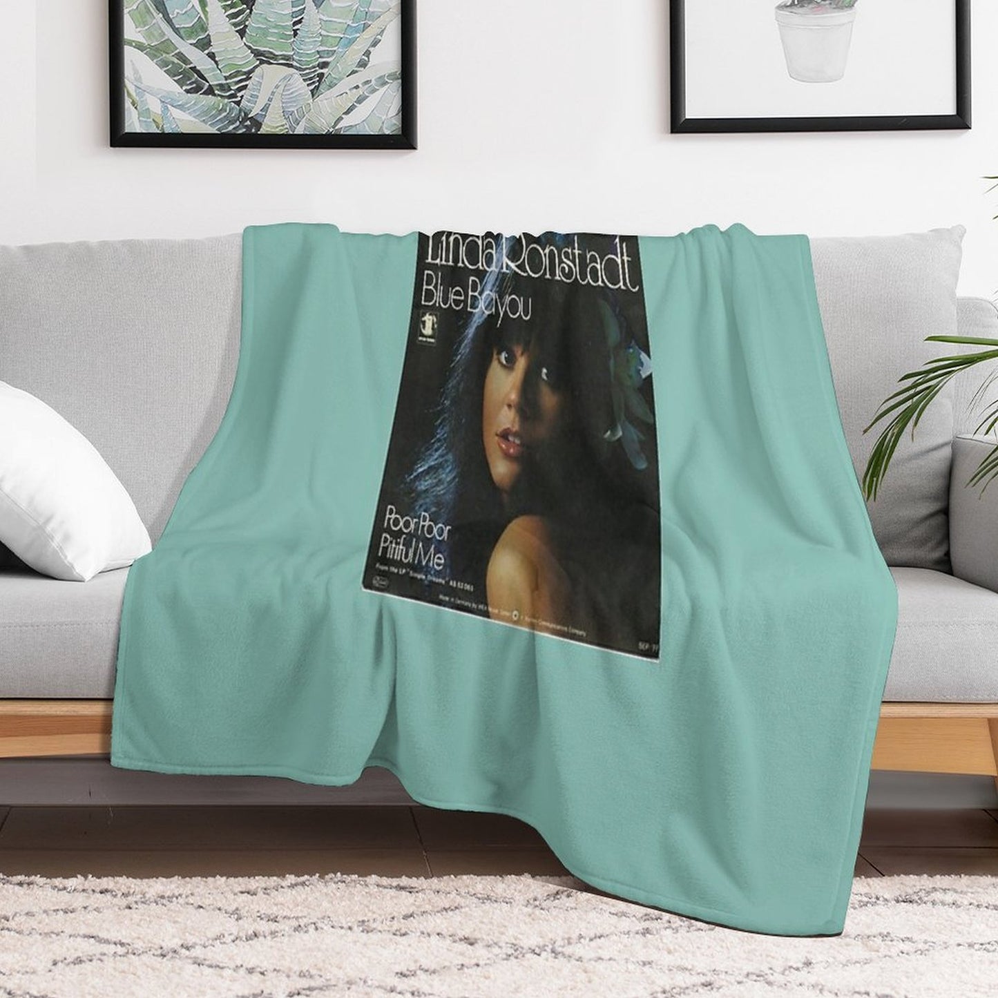 Linda Ronstadt Blue Bayou Throw Blanket