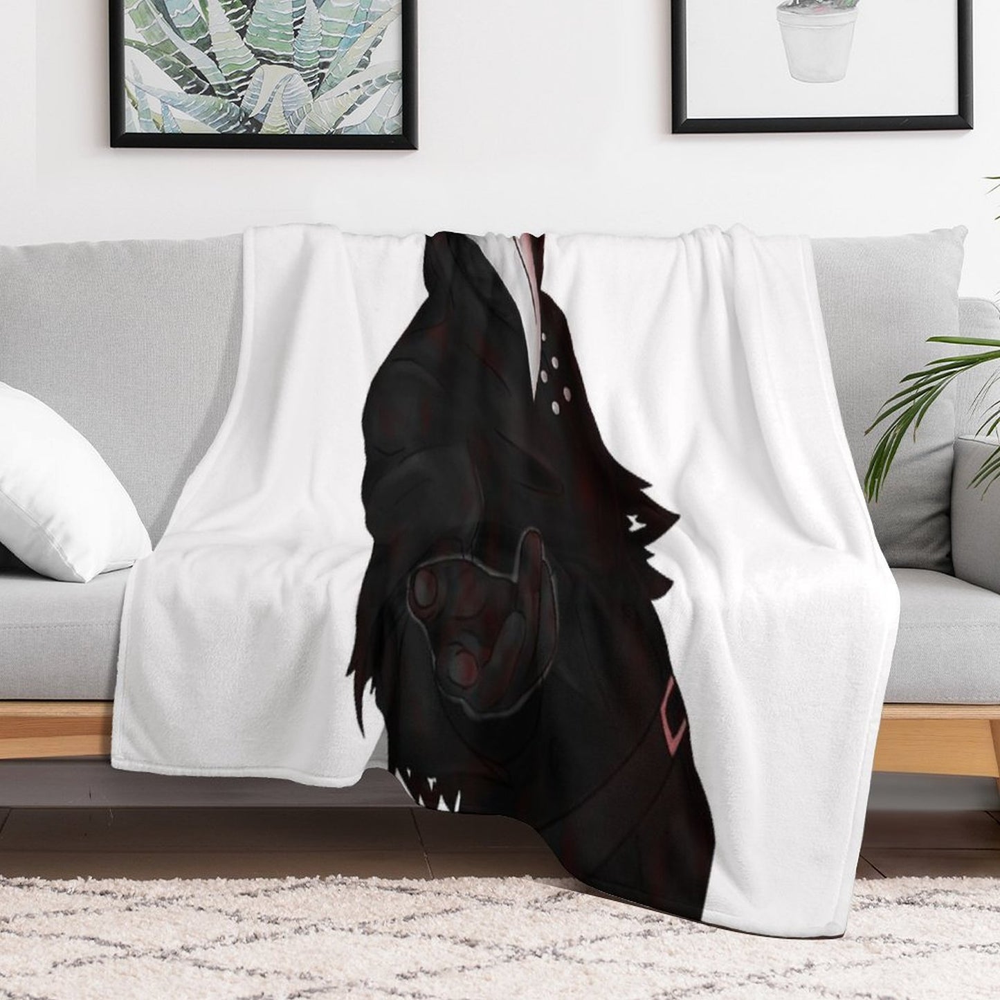 SCP-049 Plague Doctor Throw Blanket