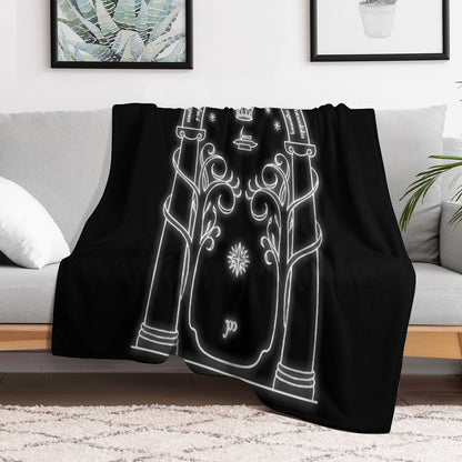 Mines of Moria Door Throw Blanket