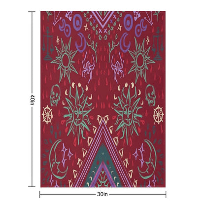 Mollymauk's Coat, Front Panels Throw Blanket