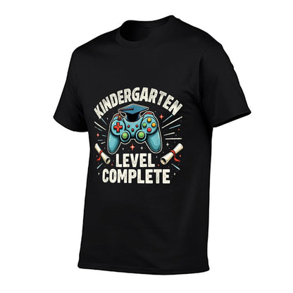 Kindergarten Level Complete Funny Graduation 2025 Gamer Boys T-Shirt
