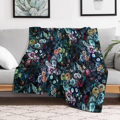 Night Garden Throw Blanket