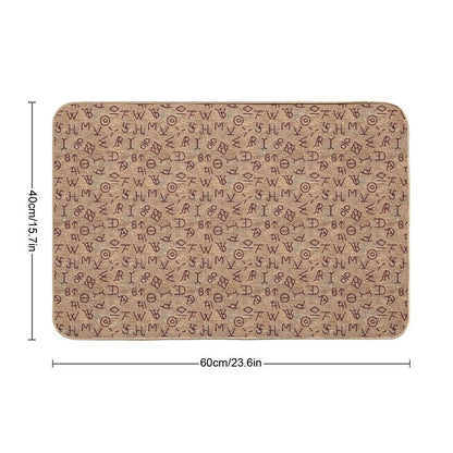 Cattle Brands Bath Mat