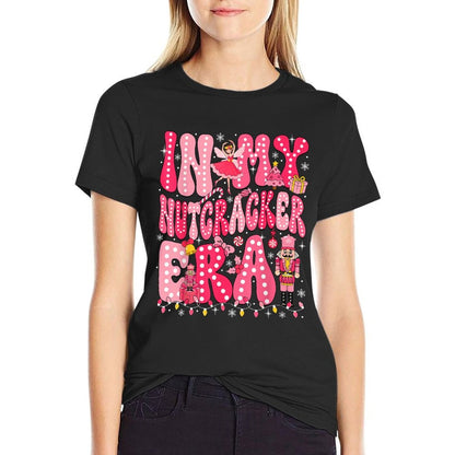 Pink Nutcracker Squad in My Nutcracker Era Pink Christmas  Rolled Sleeves T-Shirt