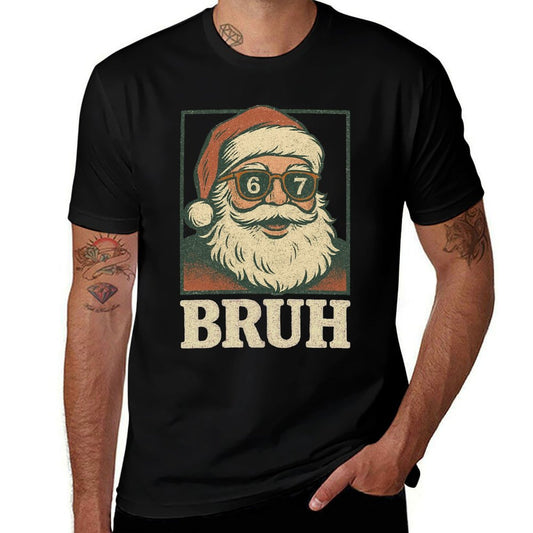 67 Christmas Santa Bruh 6 7 Meme Six Seven Gen Alpha Slang Premium Tri-Blend Comfortable T-Shirt