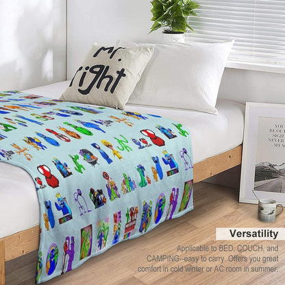 Rainbow Friends Méga Pack Throw Blanket