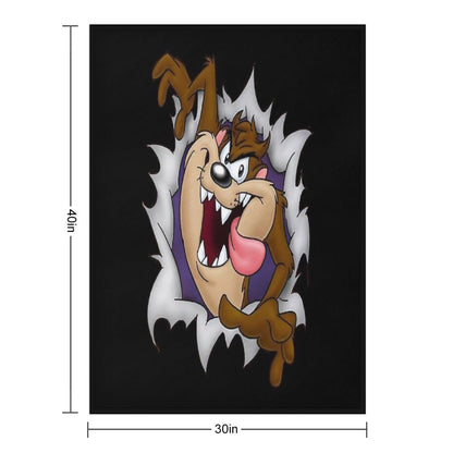 Tasmanian Devil Throw Blanket